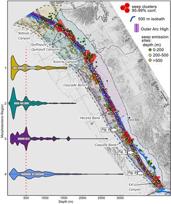 Diving deeper into seep distribution along the Cascadia convergent margin, United States
